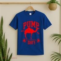 Funny Pump Day Hump Day Camel Weight Lifting Training Gym Gift T-Shirt thumb 2