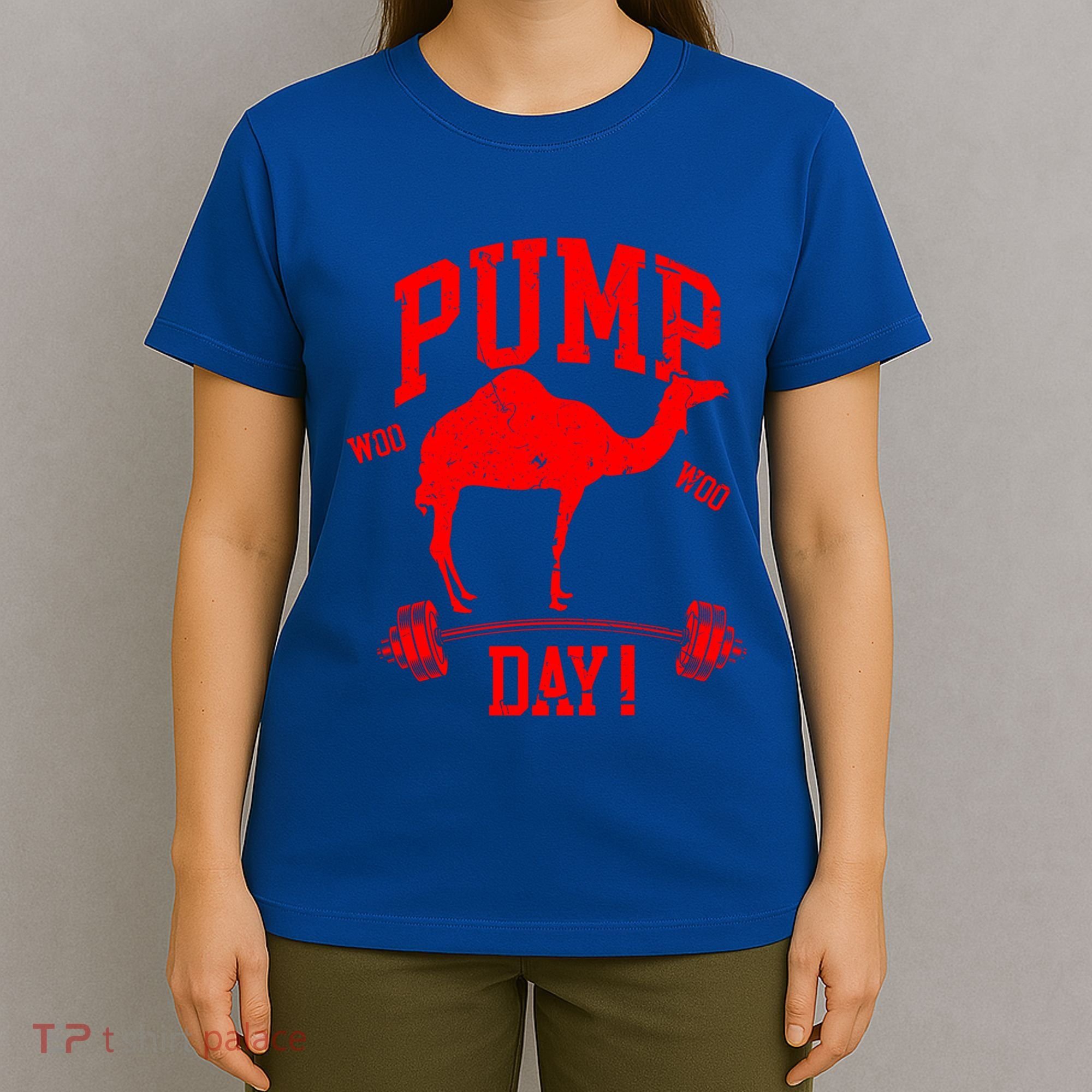 Funny Pump Day Hump Day Camel Weight Lifting Training Gym Gift T-Shirt