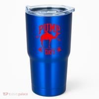 Funny Pump Day Hump Day Camel Weight Lifting Training Gym Gift Tumbler thumb 0