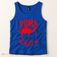 Funny Pump Day Hump Day Camel Weight Lifting Training Gym Gift Tank Top thumb 2