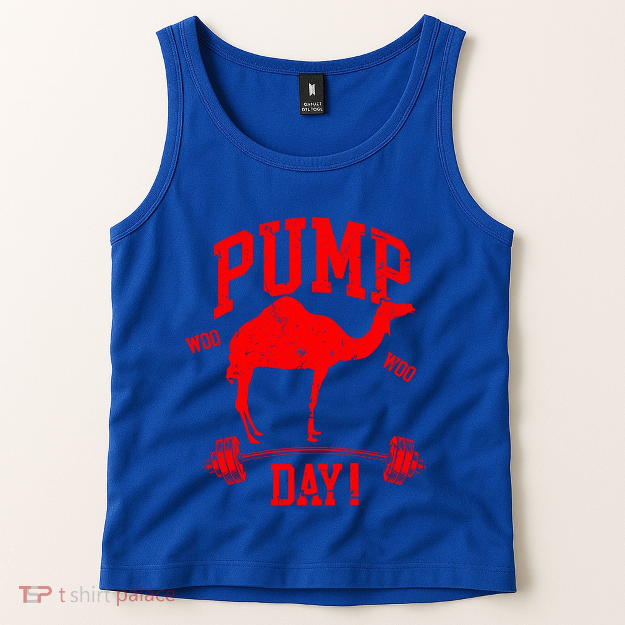 Funny Pump Day Hump Day Camel Weight Lifting Training Gym Gift Tank Top