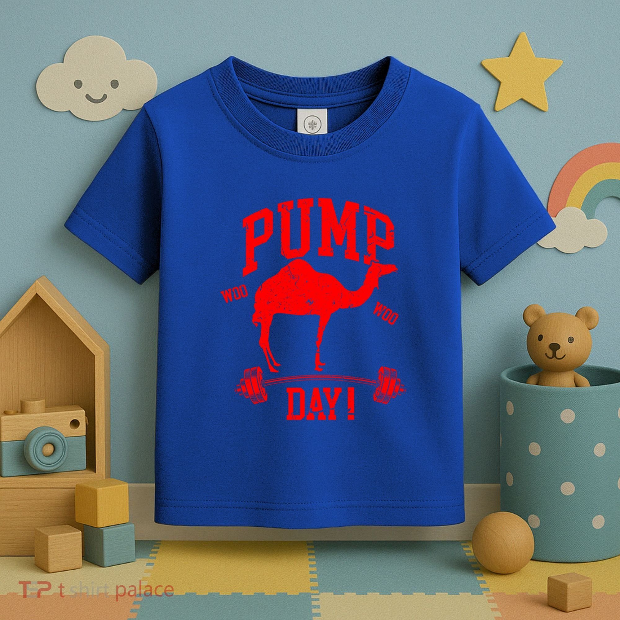 Funny Pump Day Hump Day Camel Weight Lifting Training Gym Gift Toddler T-Shirt