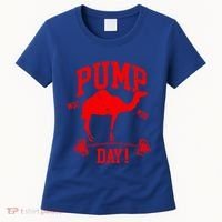 Funny Pump Day Hump Day Camel Weight Lifting Training Gym Gift Women's T-Shirt thumb 0