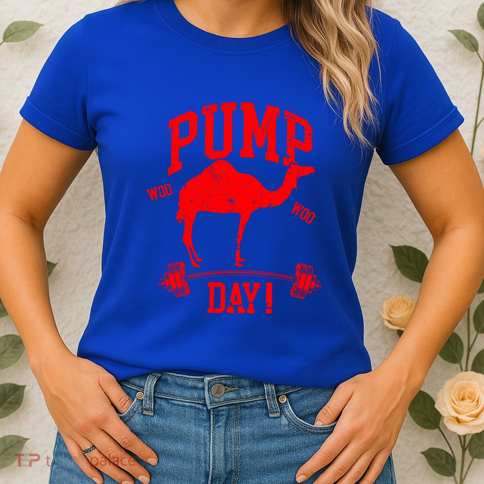 Funny Pump Day Hump Day Camel Weight Lifting Training Gym Gift Women's T-Shirt