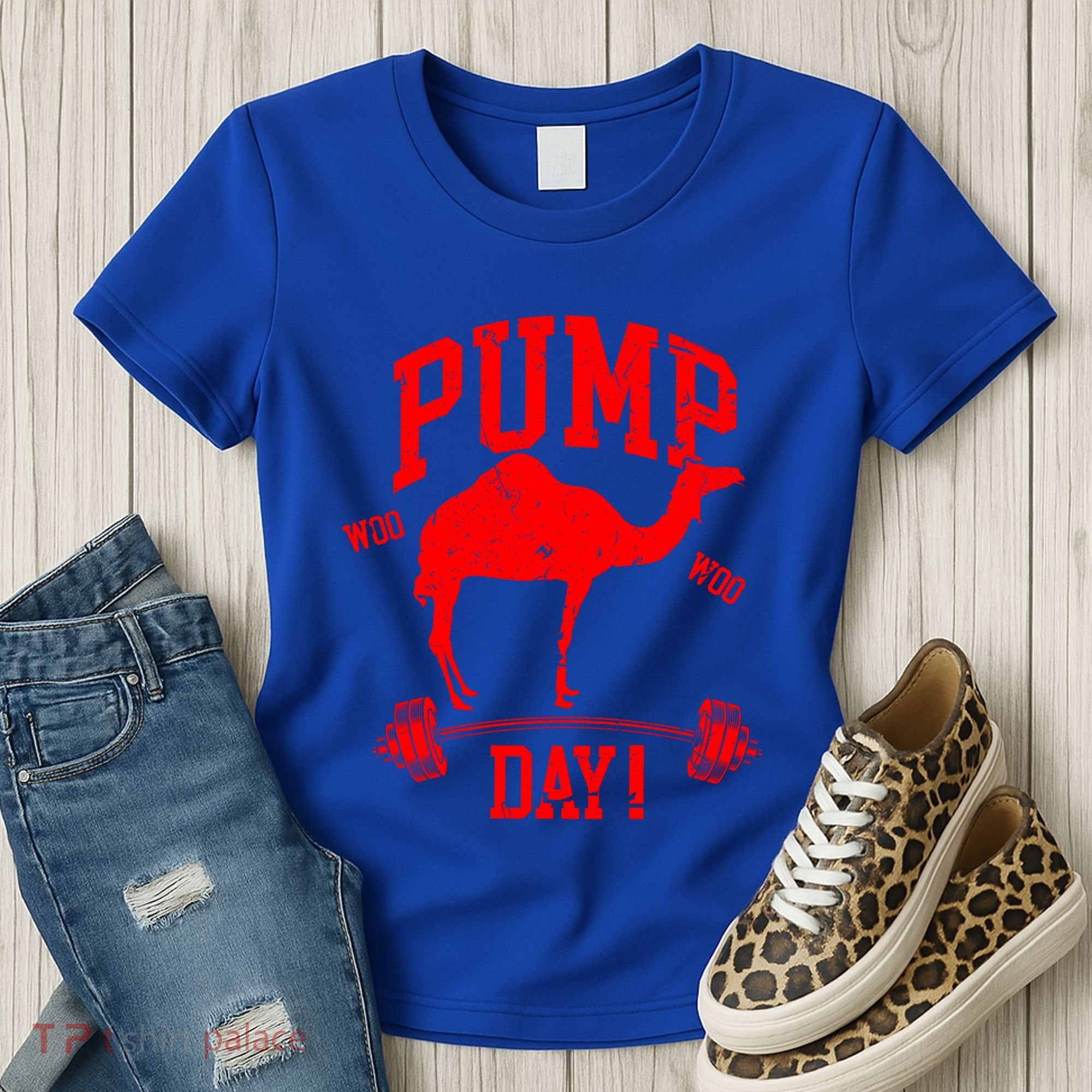 Funny Pump Day Hump Day Camel Weight Lifting Training Gym Gift Women's T-Shirt