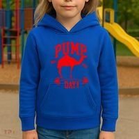 Funny Pump Day Hump Day Camel Weight Lifting Training Gym Gift Kids Hoodie thumb 3