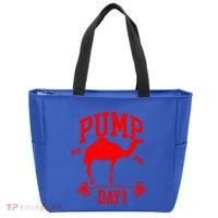 Funny Pump Day Hump Day Camel Weight Lifting Training Gym Gift Tote Bag thumb 0