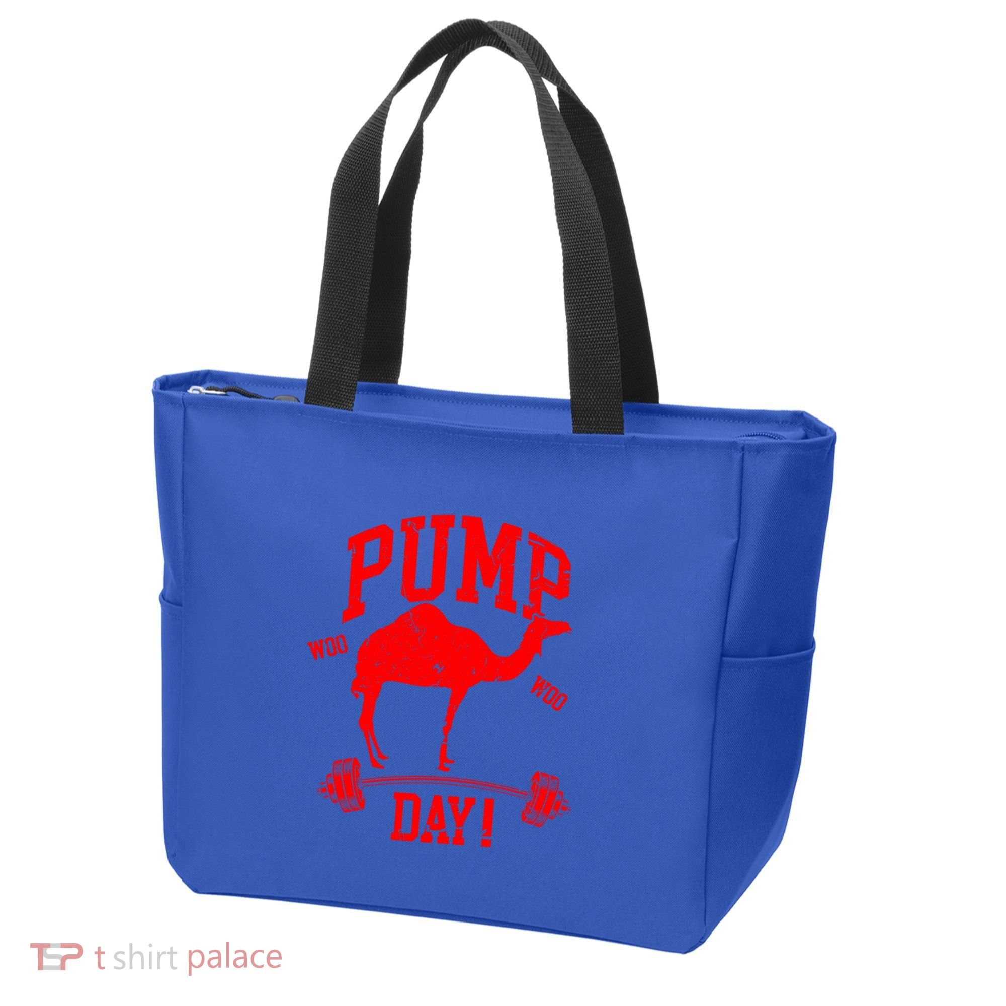 Funny Pump Day Hump Day Camel Weight Lifting Training Gym Gift Tote Bag