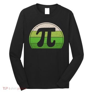 funny pi day pi ladies vintage math teacher Long Sleeve Shirt