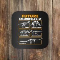 Future Paleontologist Dinosaur Fossil Paleontology Kids Boys Coaster thumb 0
