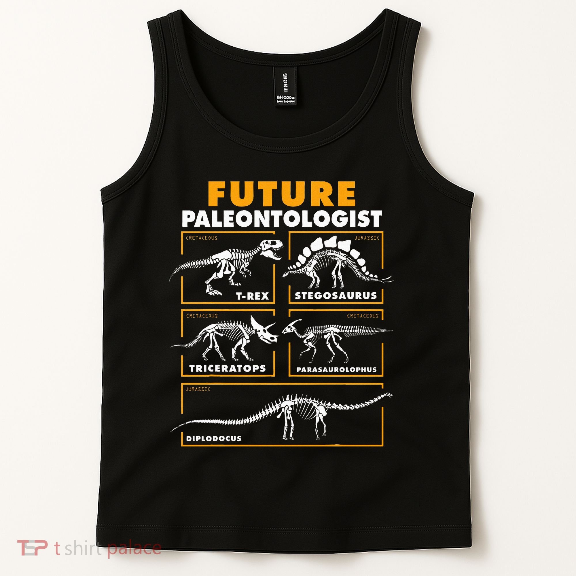 Future Paleontologist Dinosaur Fossil Paleontology Kids Boys Tank Top