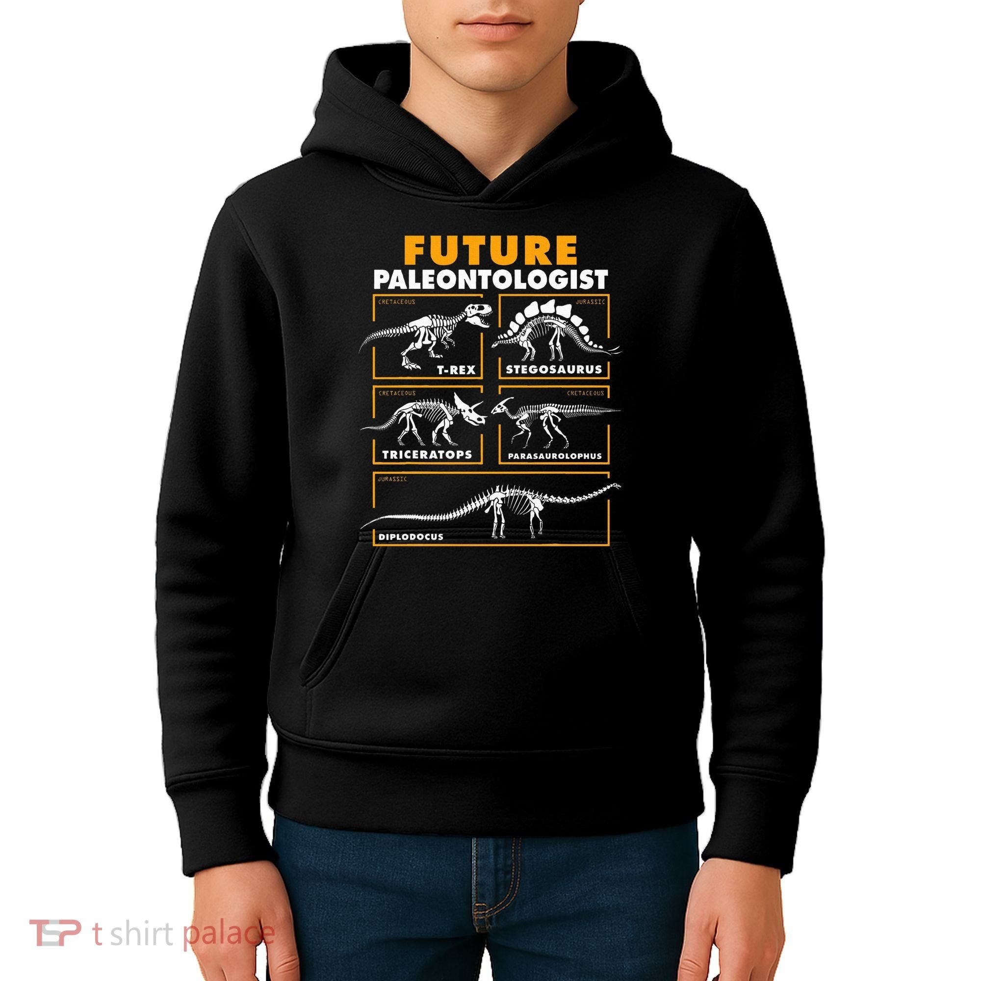 Future Paleontologist Dinosaur Fossil Paleontology Kids Boys Kids Hoodie