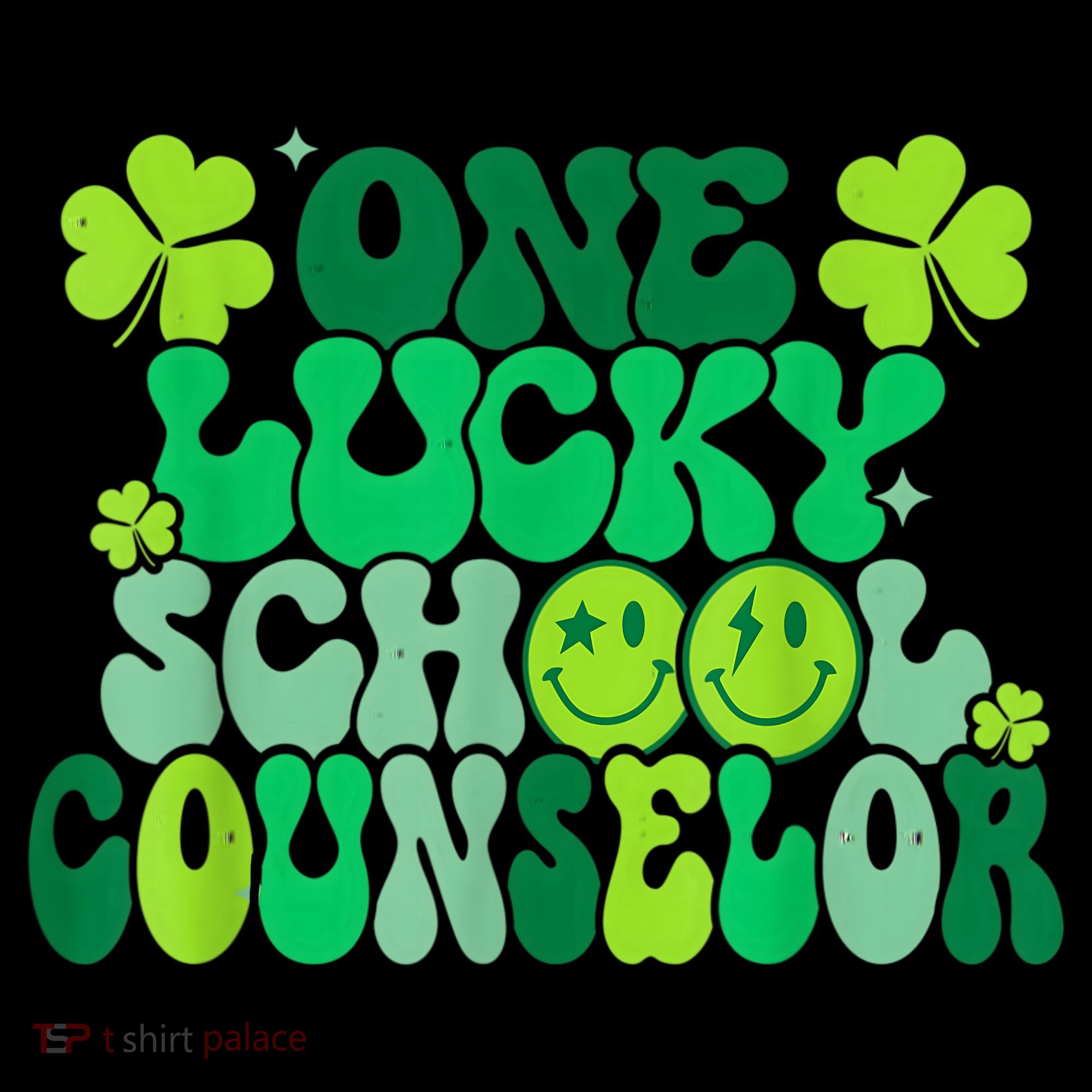Funny Patrick's Day, Groovy Teacher One Lucky School Counselor Women's Hoodie