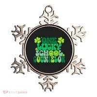 Funny Patrick's Day, Groovy Teacher One Lucky School Counselor Ornament thumb 0