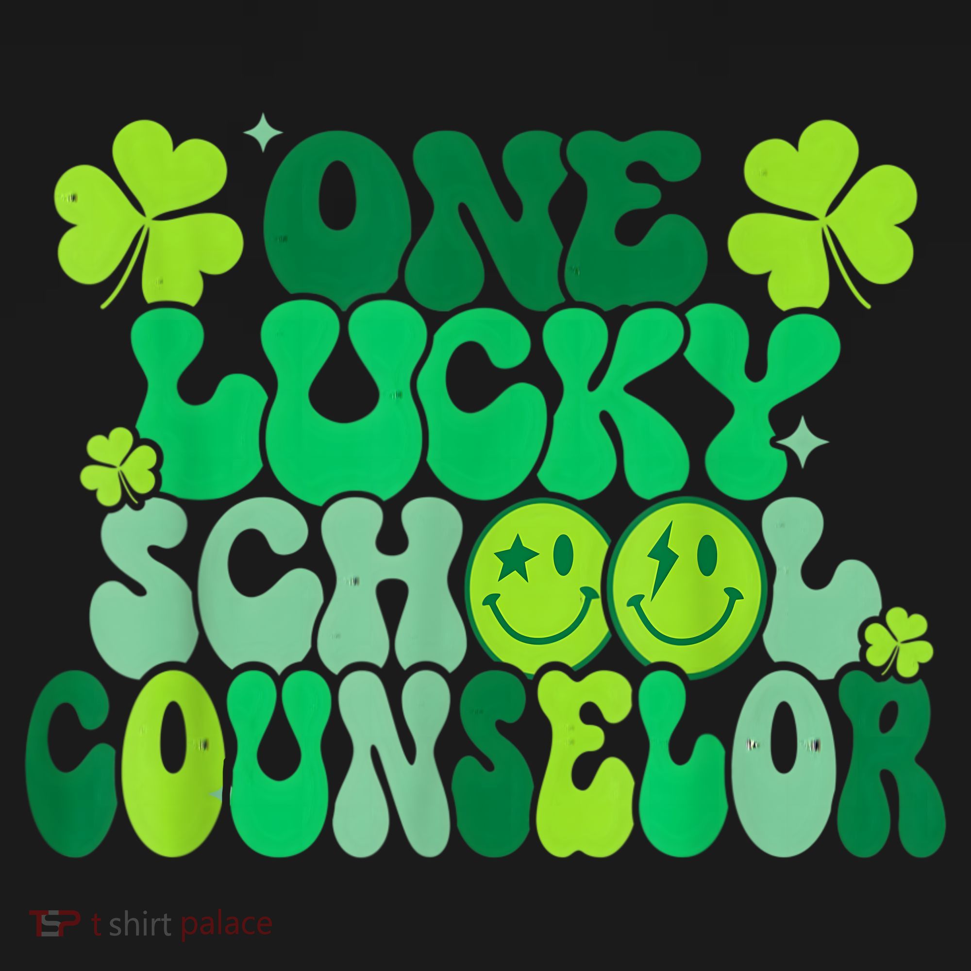 Funny Patrick's Day, Groovy Teacher One Lucky School Counselor Baby Bodysuit