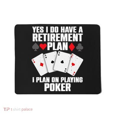Funny Poker Design Poker Player Casino Gambler Mousepad