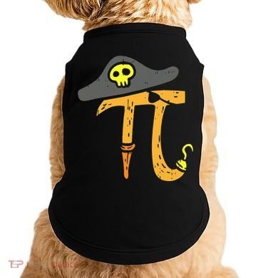 Funny Pi Day Rate Pirate Lovers Math Geek Doggie Tank