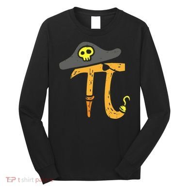 Funny Pi Day Rate Pirate Lovers Math Geek Long Sleeve Shirt
