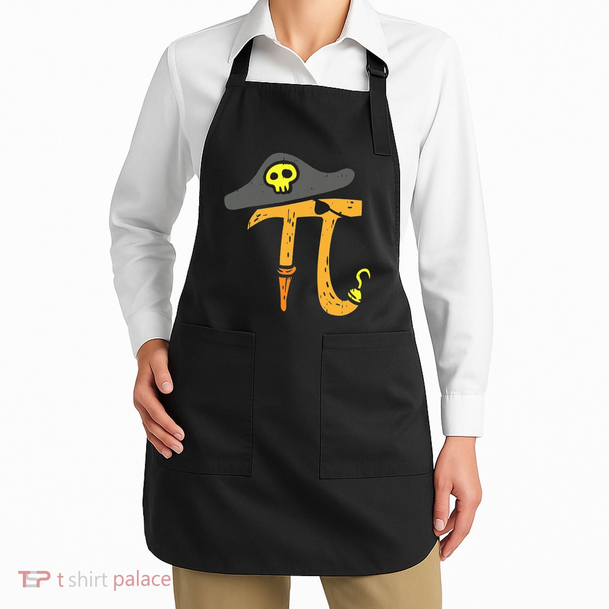 Funny Pi Day Rate Pirate Lovers Math Geek Apron