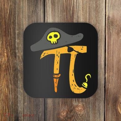 Funny Pi Day Rate Pirate Lovers Math Geek Coaster