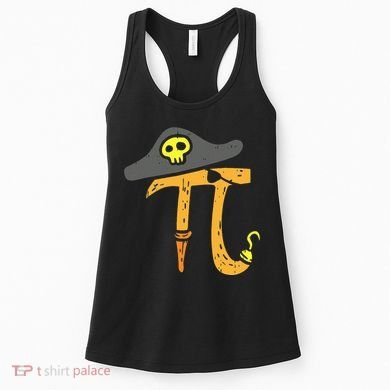 Funny Pi Day Rate Pirate Lovers Math Geek Women's Tank Top