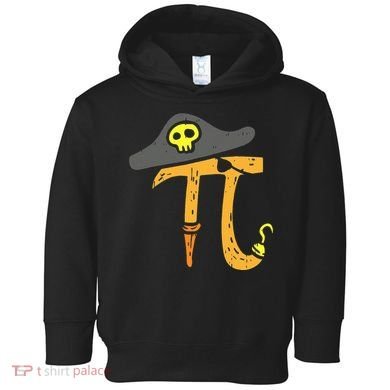 Funny Pi Day Rate Pirate Lovers Math Geek Toddler Hoodie