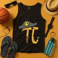 Funny Pi Day Rate Pirate Lovers Math Geek Tank Top thumb 4