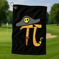 Funny Pi Day Rate Pirate Lovers Math Geek Golf Towel thumb 1