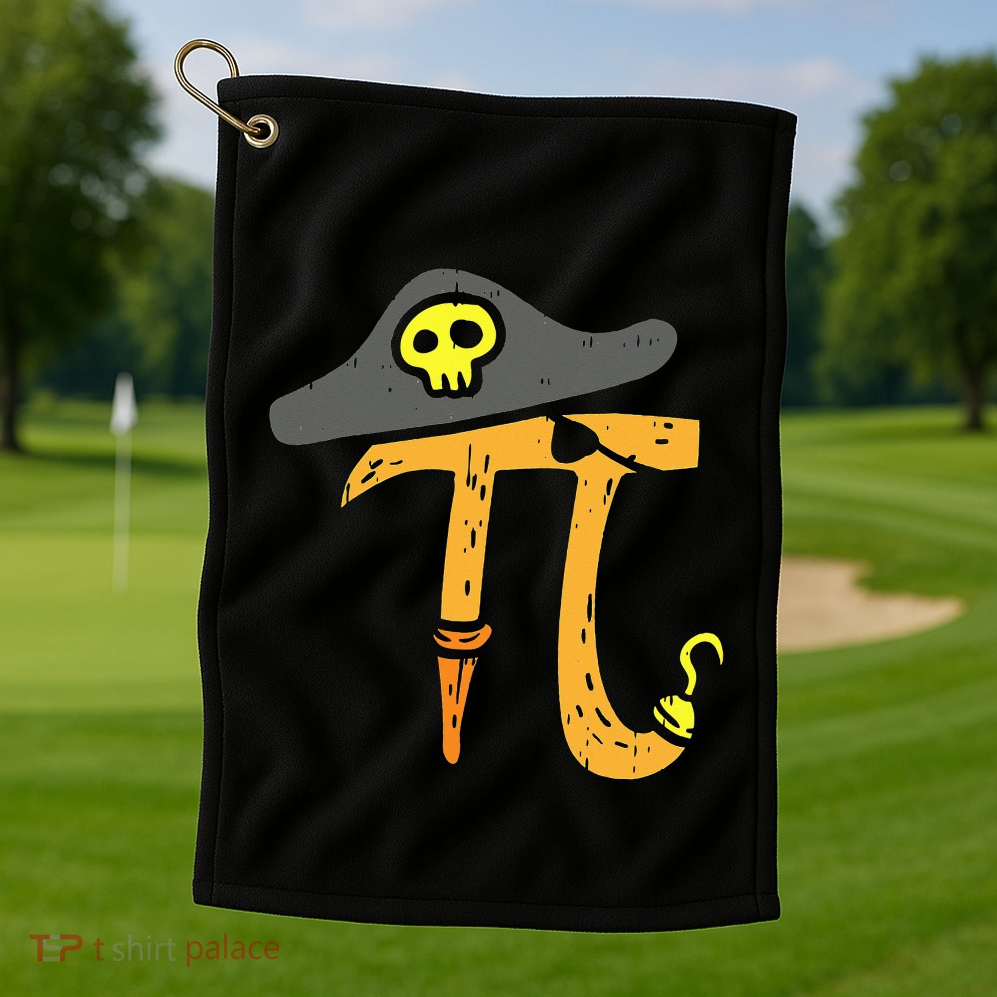 Funny Pi Day Rate Pirate Lovers Math Geek Golf Towel