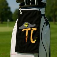 Funny Pi Day Rate Pirate Lovers Math Geek Golf Towel thumb 2
