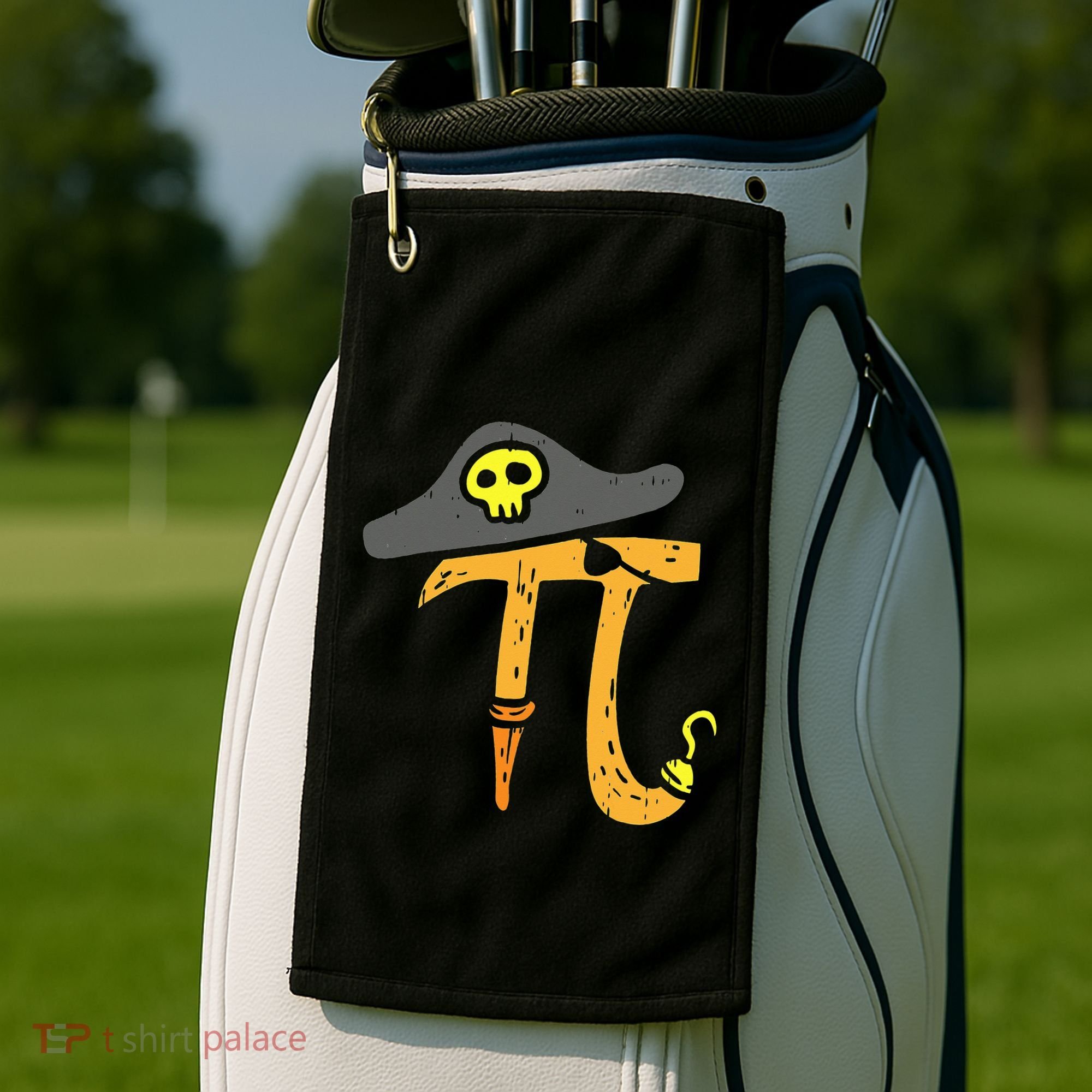 Funny Pi Day Rate Pirate Lovers Math Geek Golf Towel