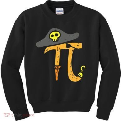Funny Pi Day Rate Pirate Lovers Math Geek Kids Sweatshirt
