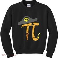 Funny Pi Day Rate Pirate Lovers Math Geek Kids Sweatshirt thumb 0