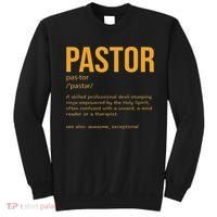 Funny Pastor Definition Gift Christian Preachers Women Sweatshirt thumb 0