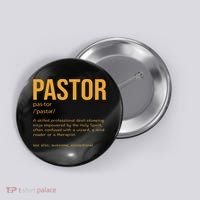 Funny Pastor Definition Gift Christian Preachers Women Button thumb 0