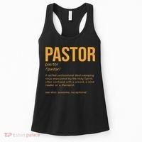 Funny Pastor Definition Gift Christian Preachers Women Women's Tank Top thumb 0