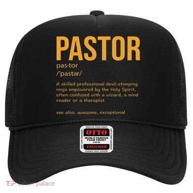 Funny Pastor Definition Gift Christian Preachers Women Hat