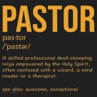 Funny Pastor Definition Gift Christian Preachers Women Hat thumb 2