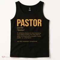 Funny Pastor Definition Gift Christian Preachers Women Tank Top thumb 2