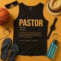 Funny Pastor Definition Gift Christian Preachers Women Tank Top thumb 4