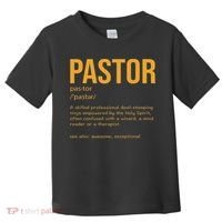 Funny Pastor Definition Gift Christian Preachers Women Toddler T-Shirt thumb 0