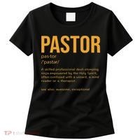 Funny Pastor Definition Gift Christian Preachers Women Women's T-Shirt thumb 0