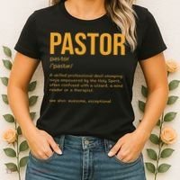 Funny Pastor Definition Gift Christian Preachers Women Women's T-Shirt thumb 2