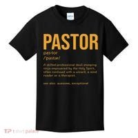 Funny Pastor Definition Gift Christian Preachers Women Kids T-Shirt thumb 0