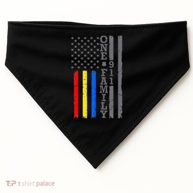 Fire Police Dispatcher 911 Emergency Services USA-Made Doggie Bandana