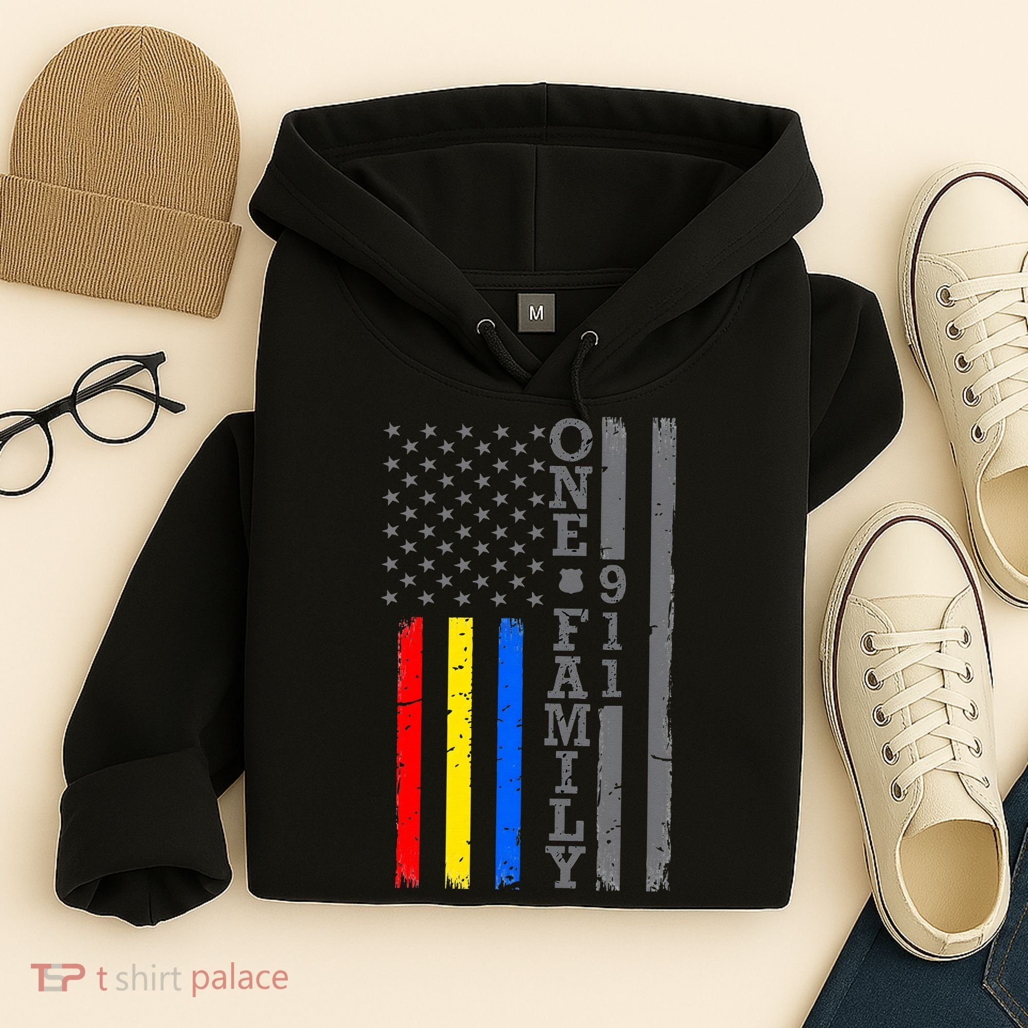 Fire Police Dispatcher 911 Emergency Services Hoodie