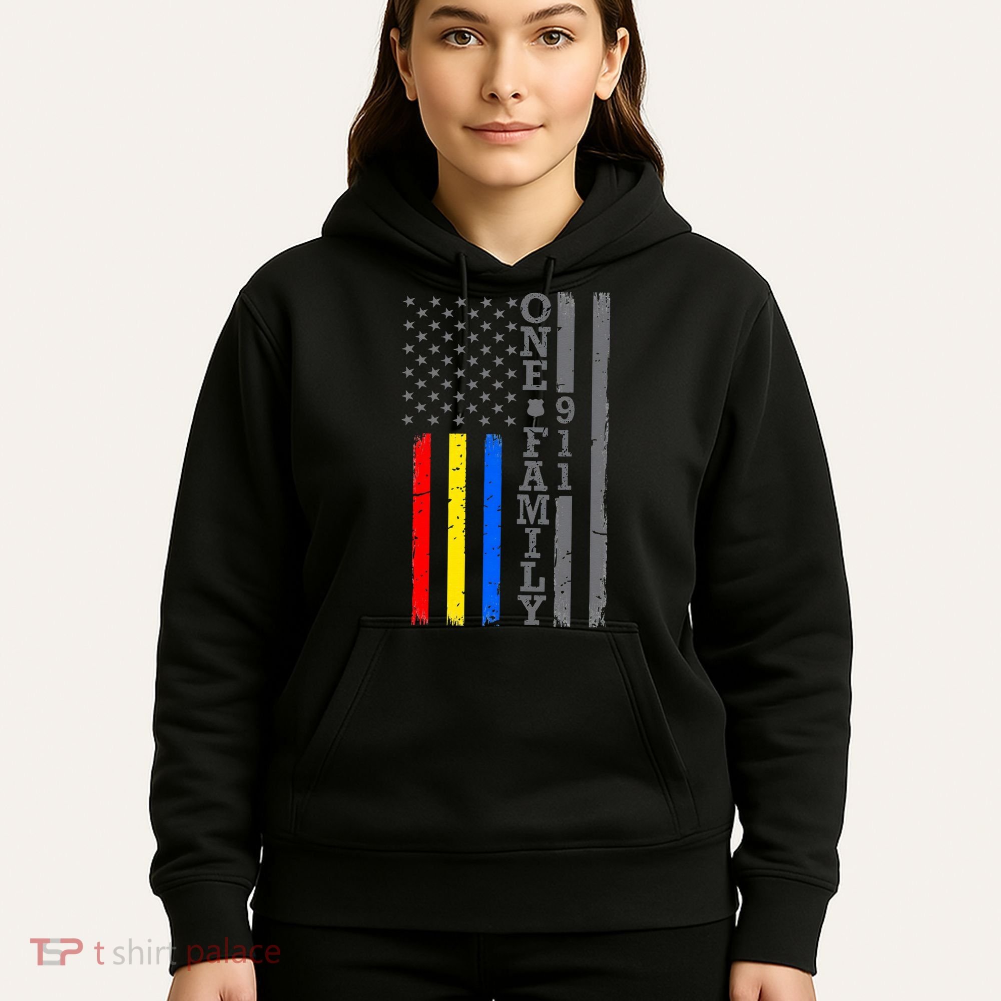 Fire Police Dispatcher 911 Emergency Services Hoodie