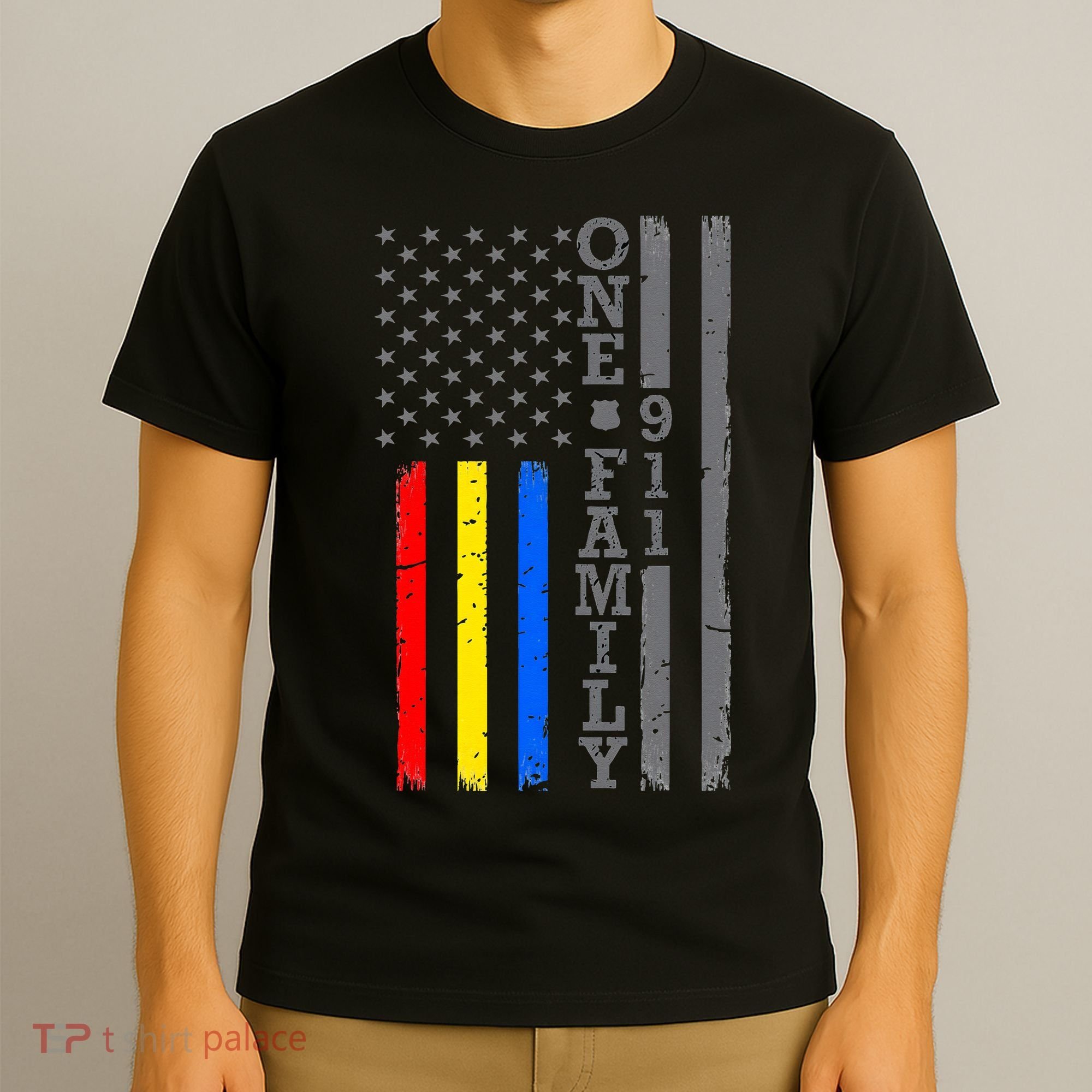 Fire Police Dispatcher 911 Emergency Services T-Shirt