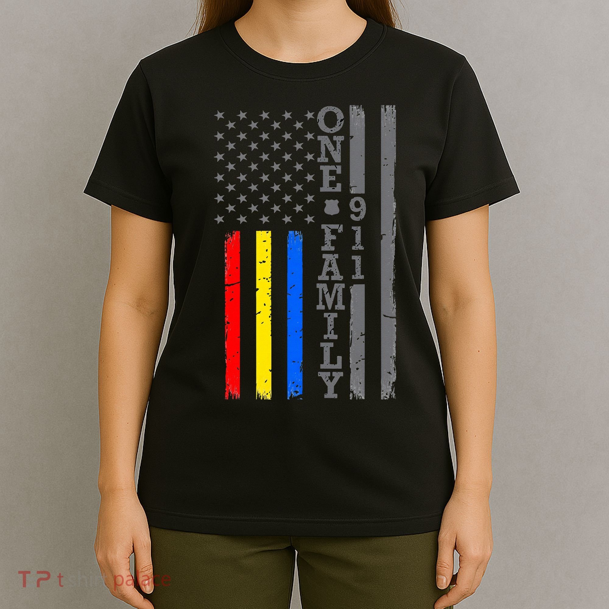 Fire Police Dispatcher 911 Emergency Services T-Shirt