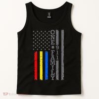 Fire Police Dispatcher 911 Emergency Services Tank Top thumb 2